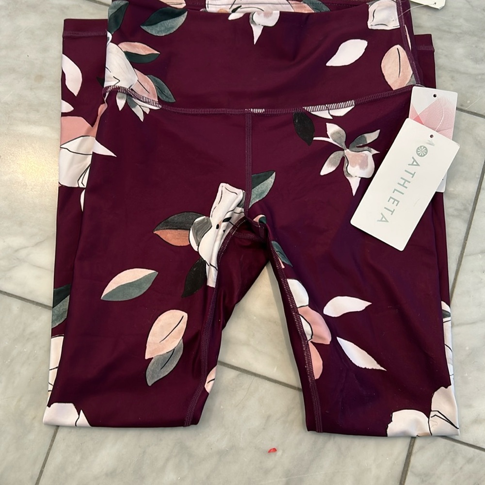 NWT Athleta Floral Elation 7/8 Tight